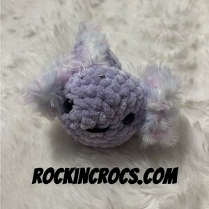 Pixie the Purple Axolotl Crochet Plushie